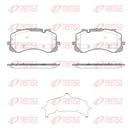 REMSA 1865.00 - Sada brzdových destiček, vždy 4 kusy v sadě