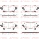 REMSA 1903.04 - Sada brzdových destiček, vždy 4 kusy v sadě