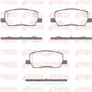 REMSA 1969.02 - Sada brzdových destiček, vždy 4 kusy v sadě