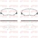 REMSA 1975.04 - Sada brzdových destiček, vždy 4 kusy v sadě