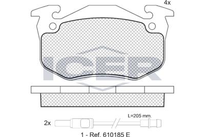 ICER 180723 Číslo výrobce: 20634. EAN: 8424073009852.