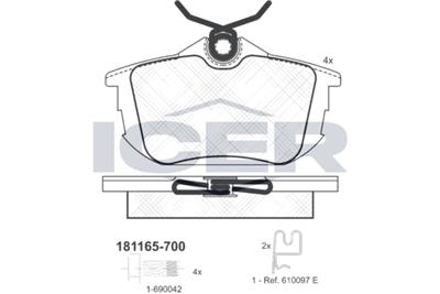 ICER 181165-700 Číslo výrobce: 21860. EAN: 8424073081087.