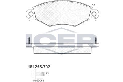 ICER 181255-702 Číslo výrobce: 23205. EAN: 8424073058034.
