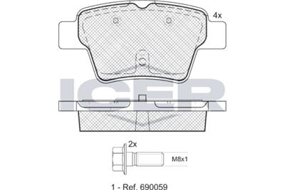 ICER 181729-701 Číslo výrobce: 24150. EAN: 8424073093738.