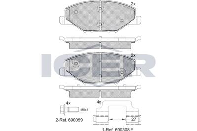 ICER 182110 Číslo výrobce: 25681. EAN: 8424073106100.