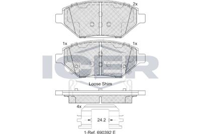 ICER 182261 Číslo výrobce: 22357. EAN: 8424073149855.