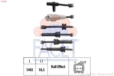 FACET 21.0229 Číslo výrobce: KW 460 229. EAN: 8012510033005.