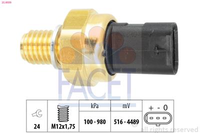 FACET 25.0009 Číslo výrobce: EPS 1.980.009. EAN: 8012510301043.