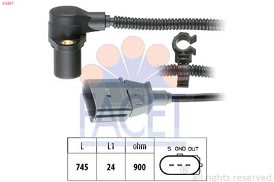 FACET 9.0267 Číslo výrobce: EPS 1.953.267. EAN: 8012510079522.