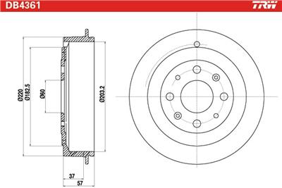 TRW DB4361 EAN: 3322937560103.