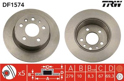 TRW DF1574 EAN: 3322936157403.