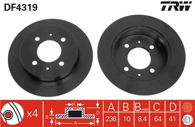 TRW DF4319 EAN: 3322937400317.