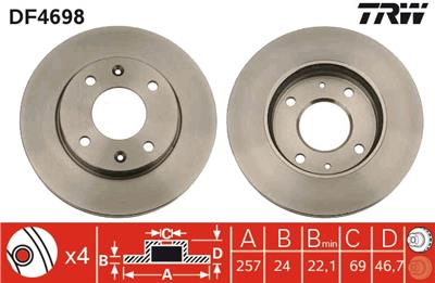 TRW DF4698 EAN: 3322937474806.