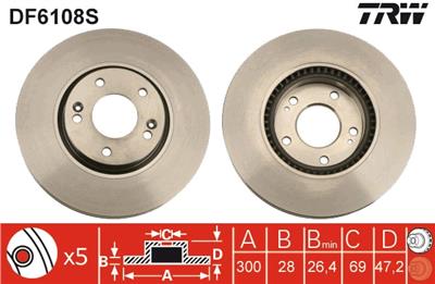 TRW DF6108S EAN: 3322938090135.