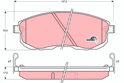 TRW GDB1003 Číslo výrobce: 21561. EAN: 3322936410034.