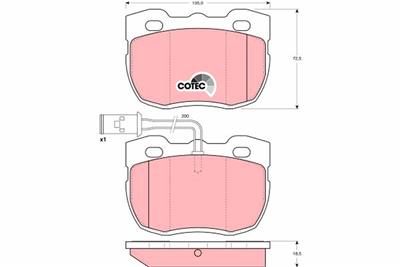 TRW GDB1093 Číslo výrobce: 21459. EAN: 3322936410935.