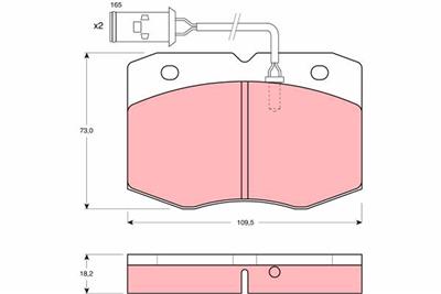 TRW GDB1111 Číslo výrobce: 29038. EAN: 3322936411116.