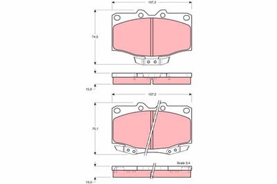 TRW GDB1133 Číslo výrobce: 21777. EAN: 3322936411338.