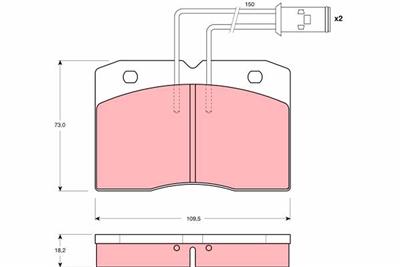 TRW GDB1152 Číslo výrobce: 21048. EAN: 3322936411529.