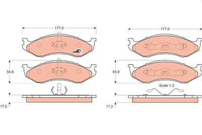TRW GDB1153 Číslo výrobce: 21822. EAN: 3322936411536.