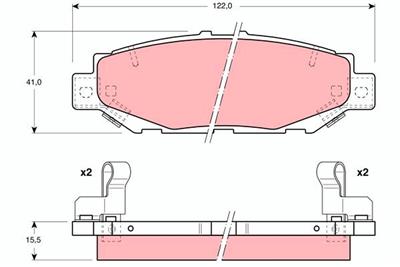 TRW GDB1185 Číslo výrobce: 21491. EAN: 3322936411857.
