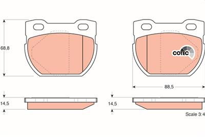 TRW GDB1209 Číslo výrobce: 23471. EAN: 3322937113811.