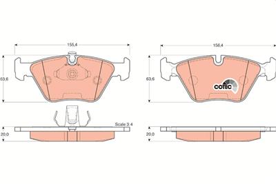 TRW GDB1264 Číslo výrobce: 21677. EAN: 3322937186587.