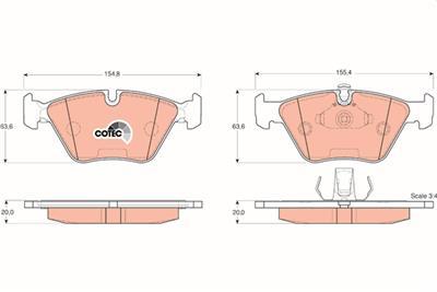 TRW GDB1404 Číslo výrobce: 21676. EAN: 3322937264513.