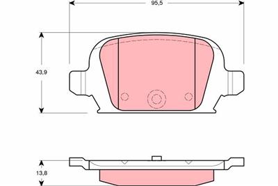 TRW GDB1412 Číslo výrobce: 23284. EAN: 3322937287567.