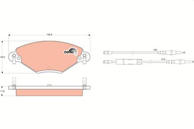 TRW GDB1448 Číslo výrobce: 23277. EAN: 3322937283729.
