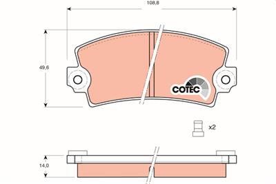 TRW GDB148 Číslo výrobce: 20140. EAN: 3322936401483.