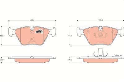 TRW GDB1531 Číslo výrobce: 21676. EAN: 3322937334414.