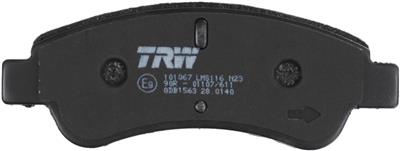 TRW GDB1563 Číslo výrobce: 24101. EAN: 3322937353248.