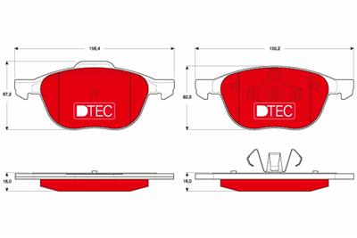 TRW GDB1583DTE Číslo výrobce: 23723. EAN: 3322938206581.