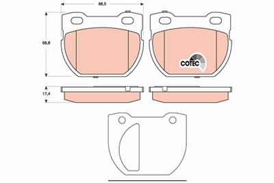 TRW GDB1666 Číslo výrobce: 23471. EAN: 3322937475766.