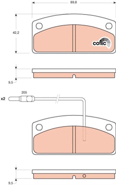 TRW GDB1679 Číslo výrobce: 24730. EAN: 3322937511686.