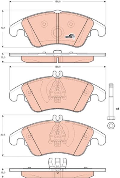 TRW GDB1737 Číslo výrobce: 24310. EAN: 3322937740826.