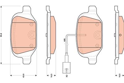 TRW GDB1894 Číslo výrobce: 23661. EAN: 3322938079215.