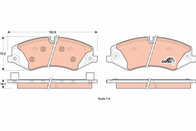 TRW GDB1898 Číslo výrobce: 25021. EAN: 3322938079260.