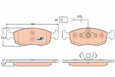 TRW GDB1900 Číslo výrobce: 20908. EAN: 3322938085636.