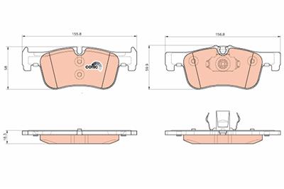 TRW GDB1935 Číslo výrobce: 24912. EAN: 3322938142476.