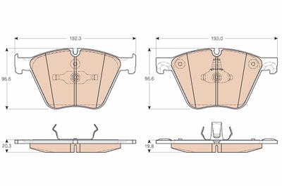 TRW GDB1964 Číslo výrobce: 24436. EAN: 3322938152260.