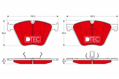 TRW GDB1964DTE Číslo výrobce: 24436. EAN: 3322938227173.