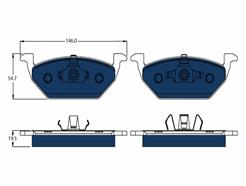 TRW GDB1984BTE ELECTRIC BLUE