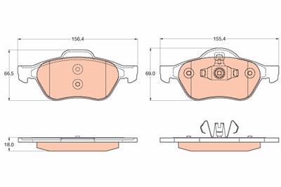 TRW GDB2053 Číslo výrobce: 23861. EAN: 3322938227524.