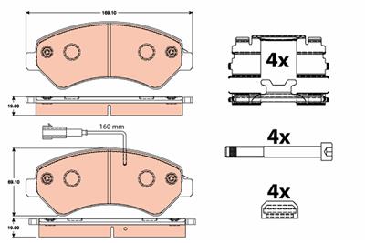 TRW GDB2072 Číslo výrobce: 24466. EAN: 3322938270995.