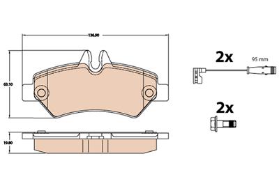 TRW GDB2076 Číslo výrobce: 29190. EAN: 3322938277529.