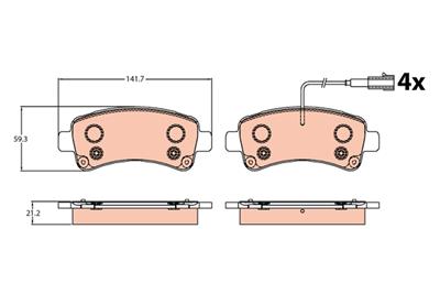 TRW GDB2106 EAN: 3322938314552.