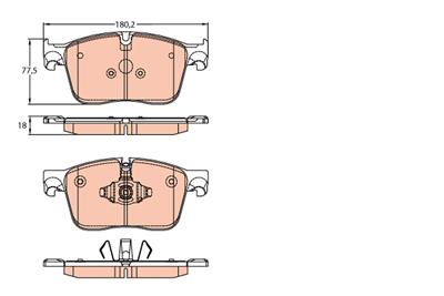 TRW GDB2145 Číslo výrobce: 22302. EAN: 3322938346546.