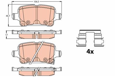 TRW GDB2180 Číslo výrobce: 22129. EAN: 3322938406707.